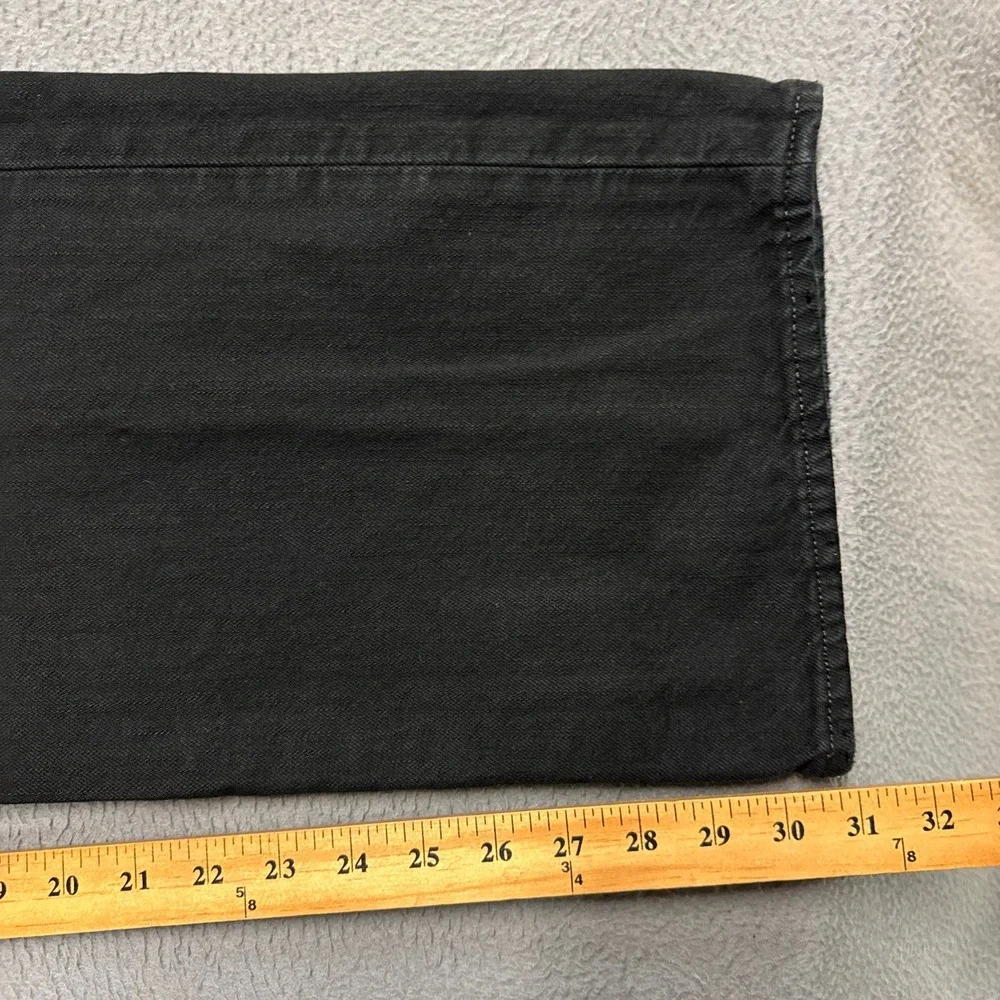 Polo Ralph Lauren Jeans Mens 42x32 Black Vintage 67 Hudson Straight Leg Denim